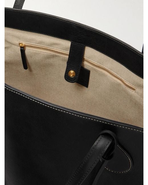 Liffner Black Sprout Large Leather Tote