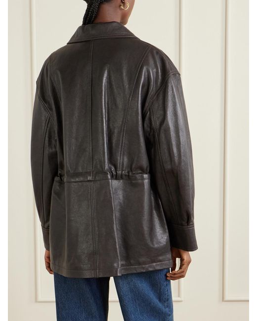 Arma Black Leather Jacket