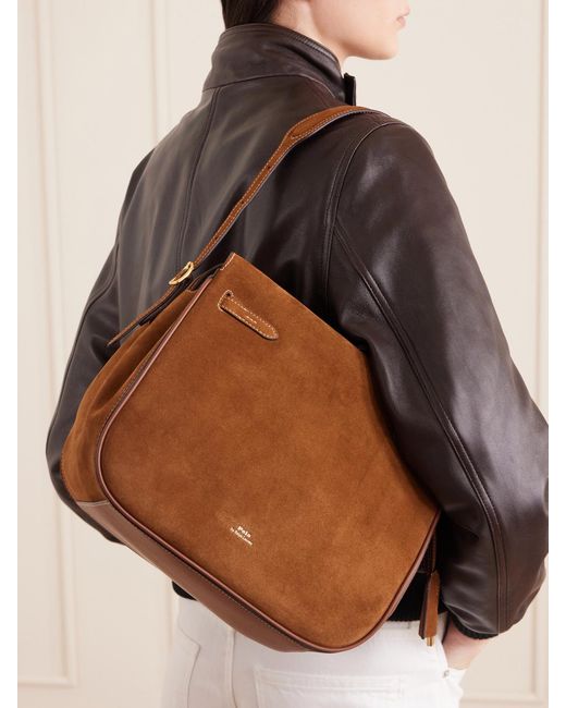Polo Ralph Lauren Brown Suede Tote