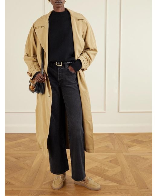 Christian Louboutin Natural Chambeliboat Loafers Aus Veloursleder Mit Shearling-Futter