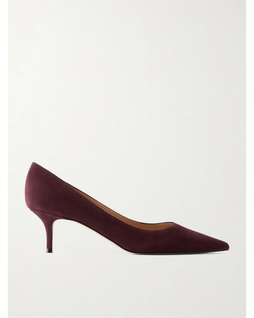 Gianvito Rossi Brown 55 Suede Pumps