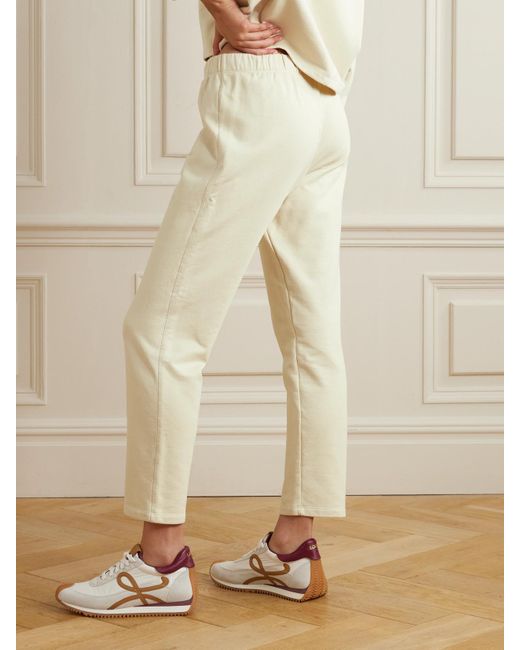 Another Tomorrow Natural Organic Cotton-Blend Jersey Track Pants