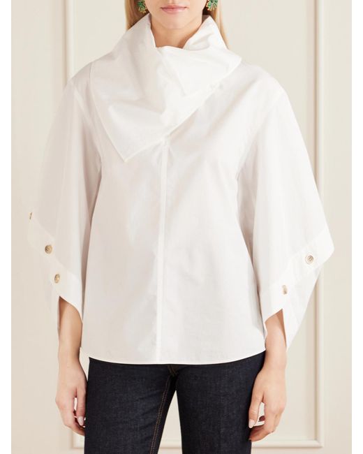 Zimmermann White Valiant Utility Cotton Shirt