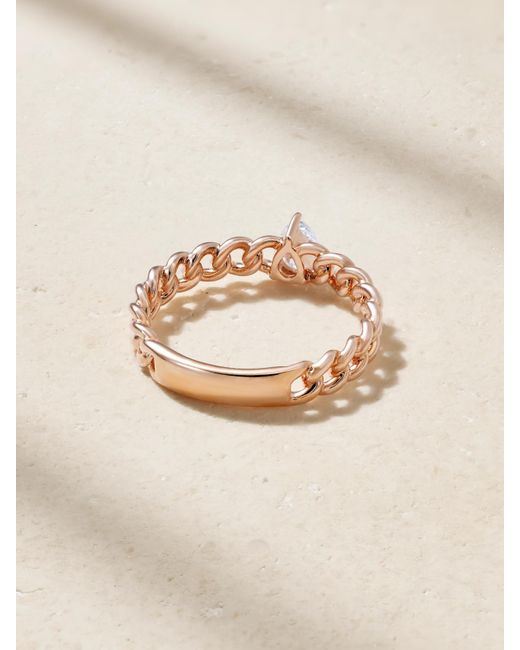 Anita Ko Natural Ring Aus 18 Karat Roségold Mit Diamant