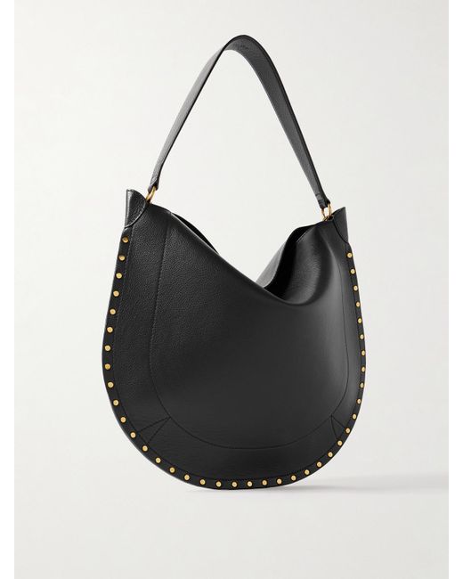 Isabel Marant Black Oskan Studded Leather Tote