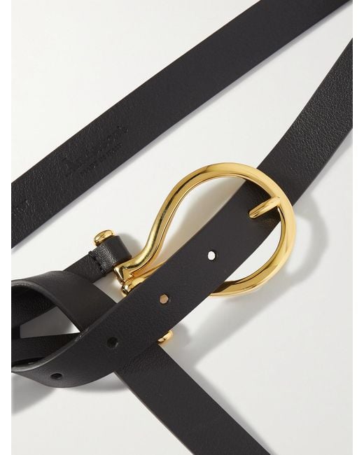 Andersons Black Leather Belt