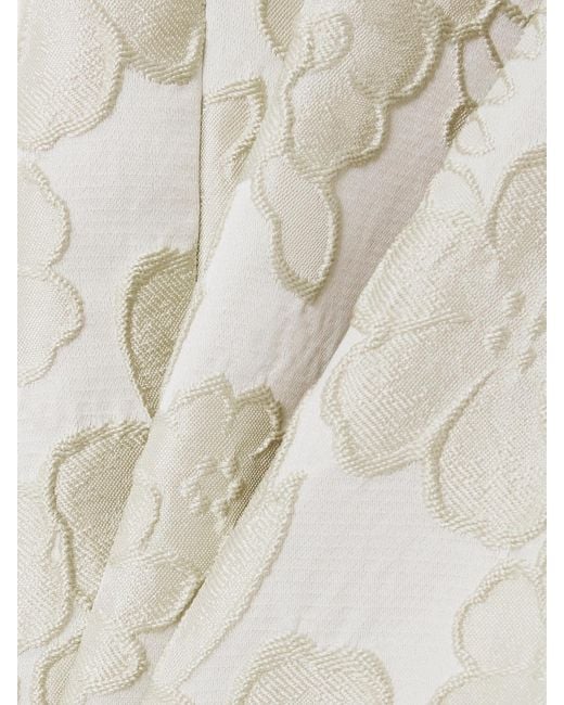 LaDoubleJ White 24/7 Cropped Brocade Bootcut Pants