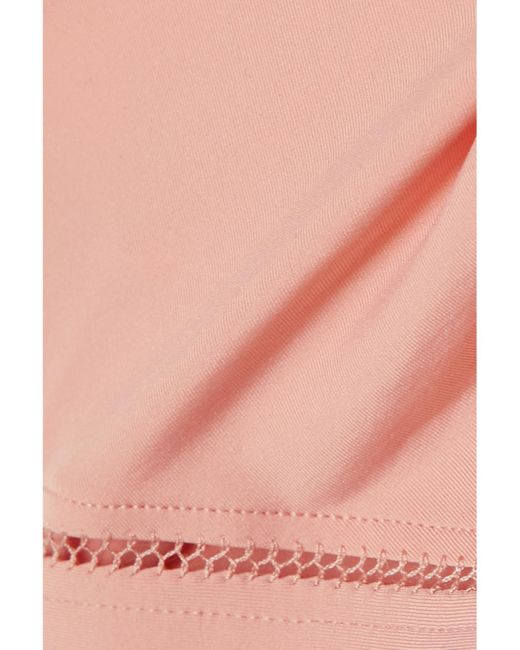 Eres Pink Lydia Soyeuse Picot-Trimmed Stretch-Jersey Soft-Cup Triangle Bra