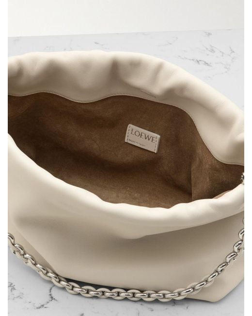 Loewe Natural Flamenco Leather Clutch