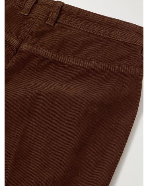 Saint Laurent Brown Cotton-Corduroy Bootcut Pants