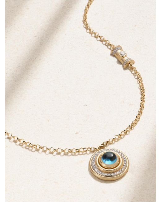 L'Atelier Nawbar Natural The Warrior Mimmette 18-Karat Diamond Necklace