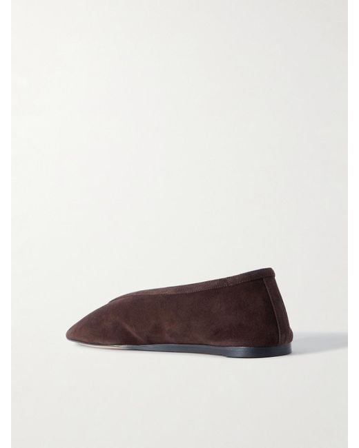 Le Monde Beryl Brown Luna Suede Ballet Flats