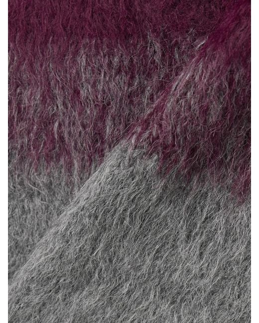 The Elder Statesman Purple Thistle Weste Aus Einer Gebürsteten Alpakawollmischung Mit Farbverlauf