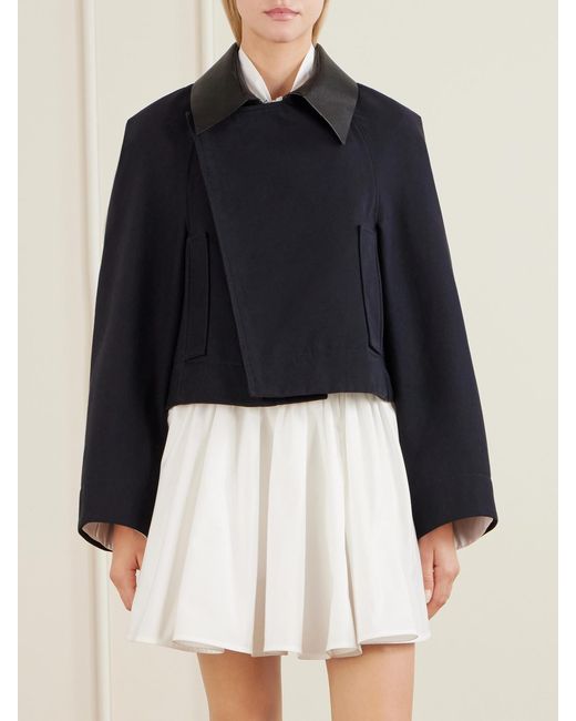 Givenchy Blue Cotton And Wool-Blend Gabardine Jacket