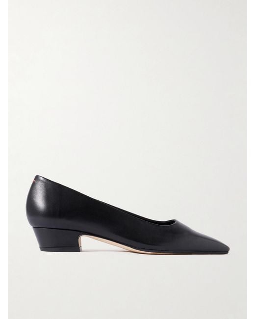 Aeyde Black Rory Leather Pumps