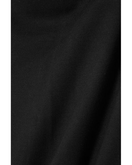 Pantalon Slim En Mailles Point De Rome Stretch Rio Leset en coloris Black