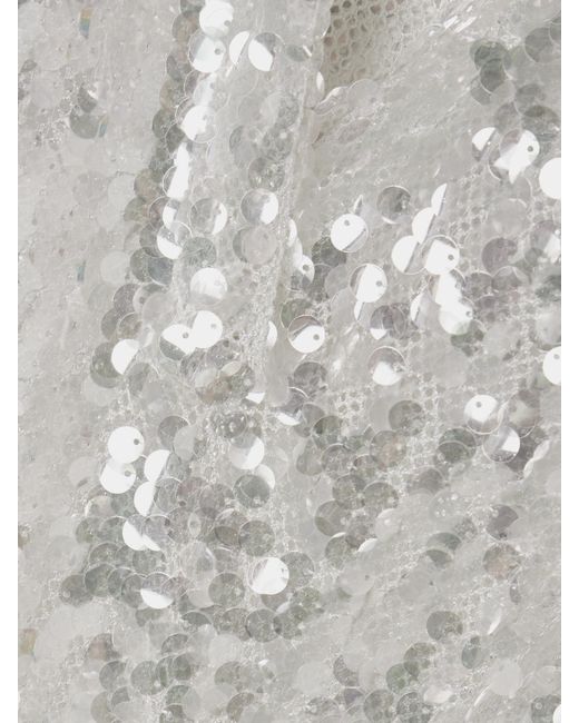 Christopher Esber White Opaline Embellished Mesh Blouse