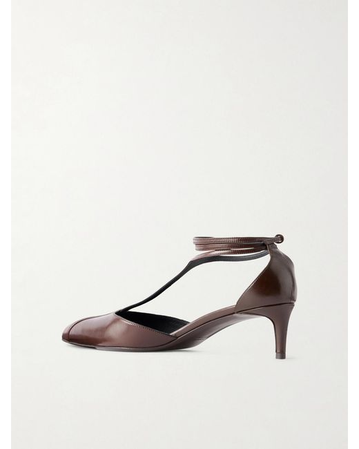 Khaite Brown Mia Leather Pumps