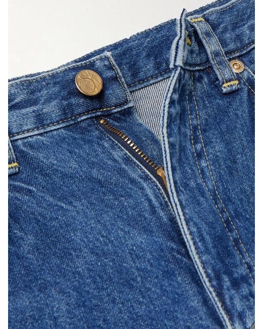 Suzie Kondi Blue Jordi High-Rise Straight-Leg Jeans