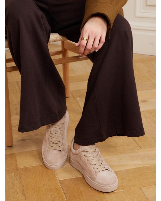 Tod's Pink Cassetta Suede Sneakers