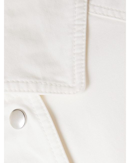 The Row White Elodianna Cotton-Canvas Jacket