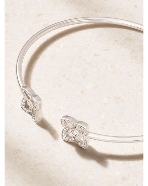 De Beers London Natural Lotus By De Beers 18-Karat Diamond Bangle