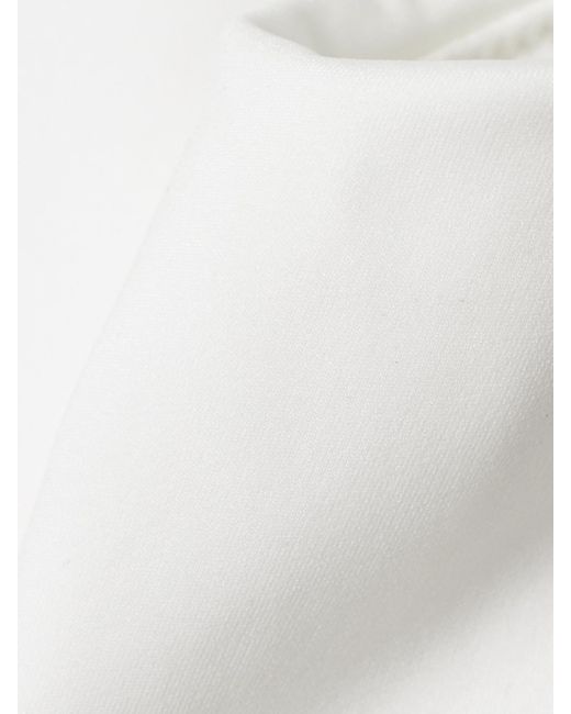 Eres White Marie-José Cutout Embroidered Stretch-Jersey Sports Bra