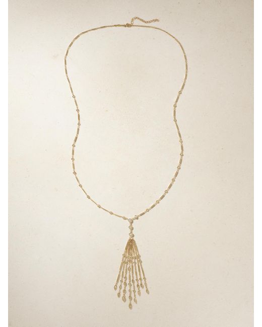 Jacquie Aiche Natural Kette Aus 14 Karat Mit Diamanten