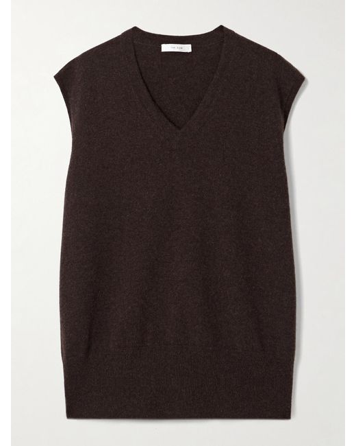 The Row Black Levi Cashmere Tank