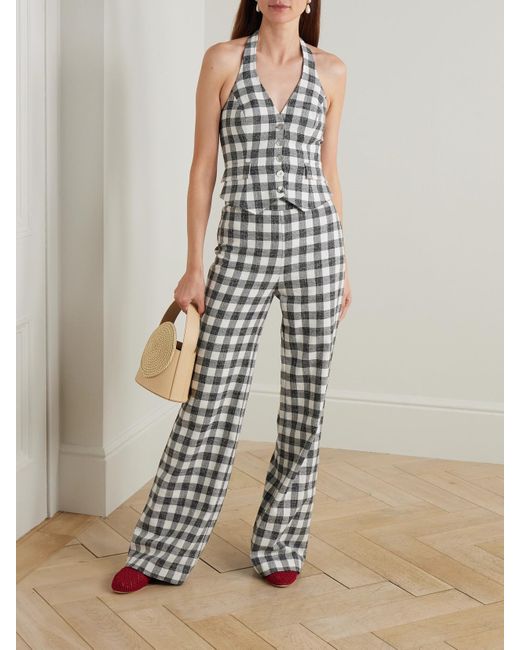 Haut En Coton Mélangé À Carreaux Vichy Prescott Cara Cara en coloris White