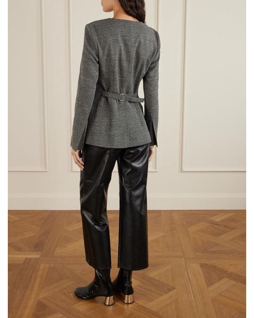 Proenza Schouler Gray Annemarie Mélange Wool-Blend Tweed Jacket