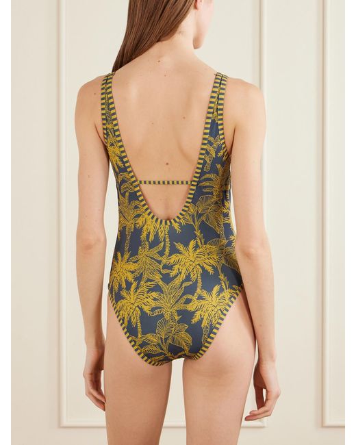 Eres Green Destination Printed Swimsuit