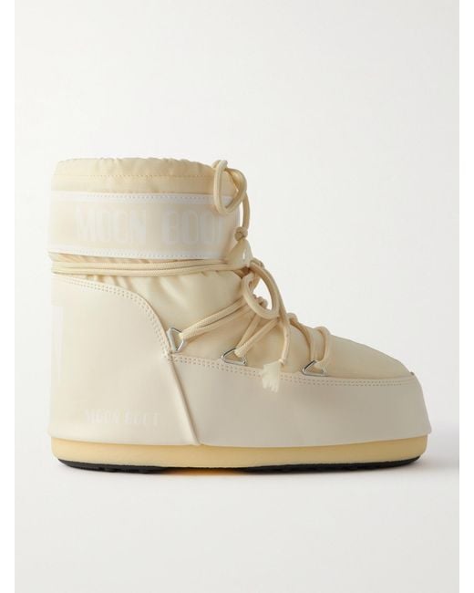 Moon Boot Natural Icon Low Schneestiefel Aus Shell Und Kunstleder