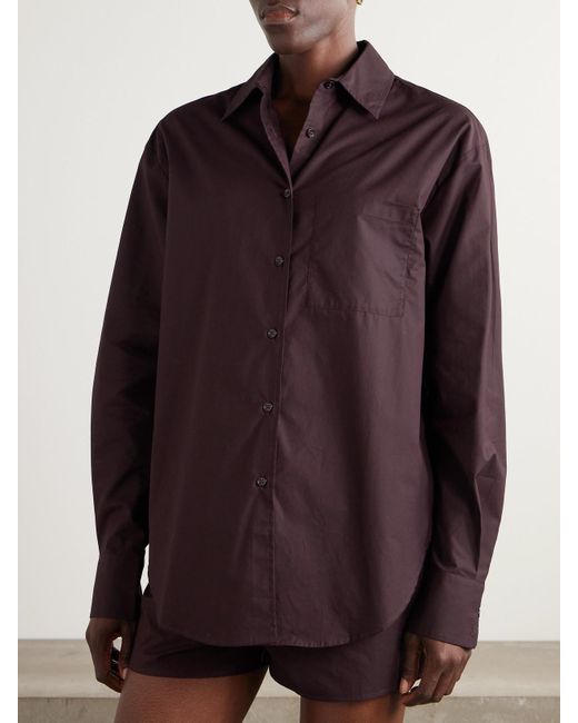 Chemise En Popeline De Coton Biologique Lui Frankie Shop en coloris Purple