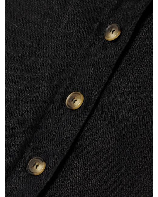 Posse Black Emma Minikleid Aus Leinen