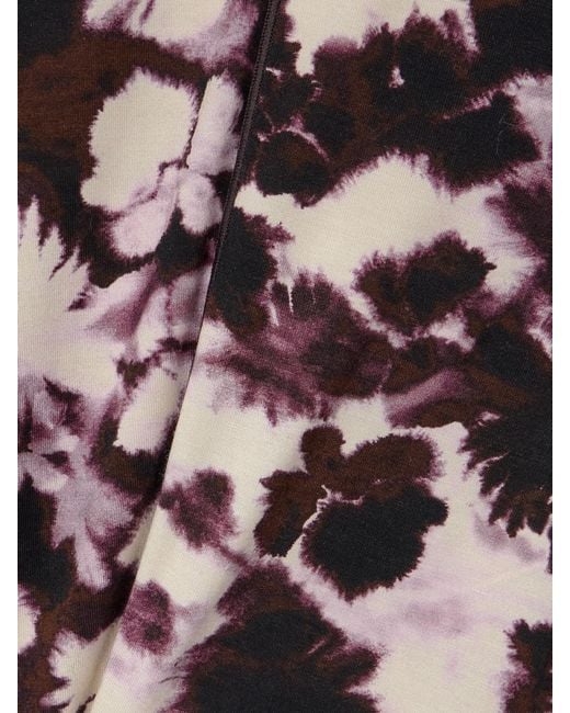 Proenza Schouler White Valentina Printed Stretch-Jersey Turtleneck Maxi Dress