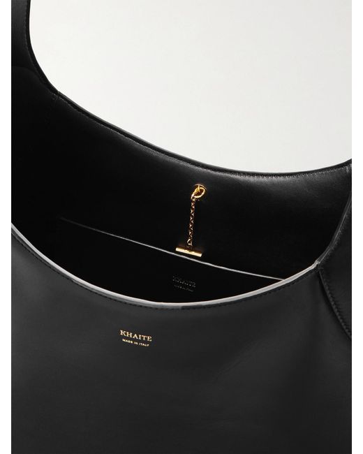 Khaite Black Joan Large Leather Tote