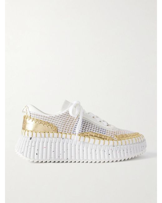 Chloé White Nama Sneaker