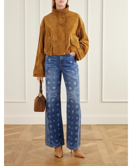 Jimmy Choo Brown Cycas 80 Logo-Embellished Suede Ankle Boots