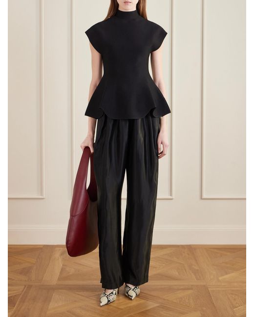 Khaite Red Joan Large Leather Tote