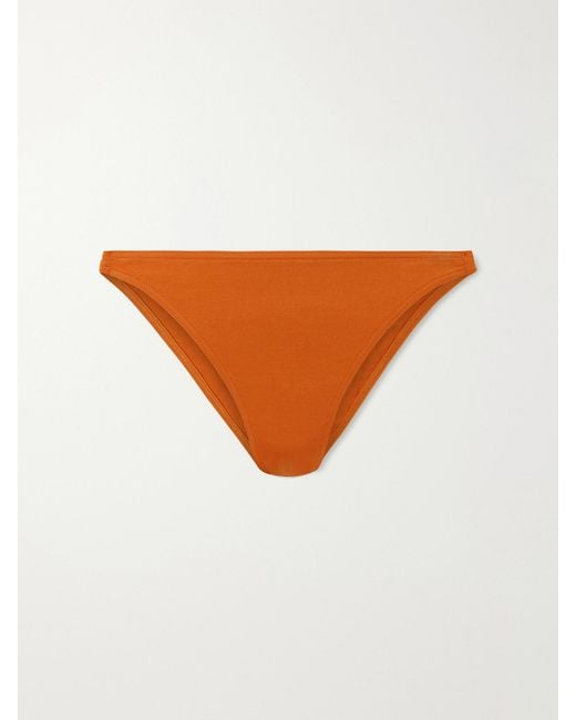 Eres Orange Clutch Side-Detail Bikini Bottoms