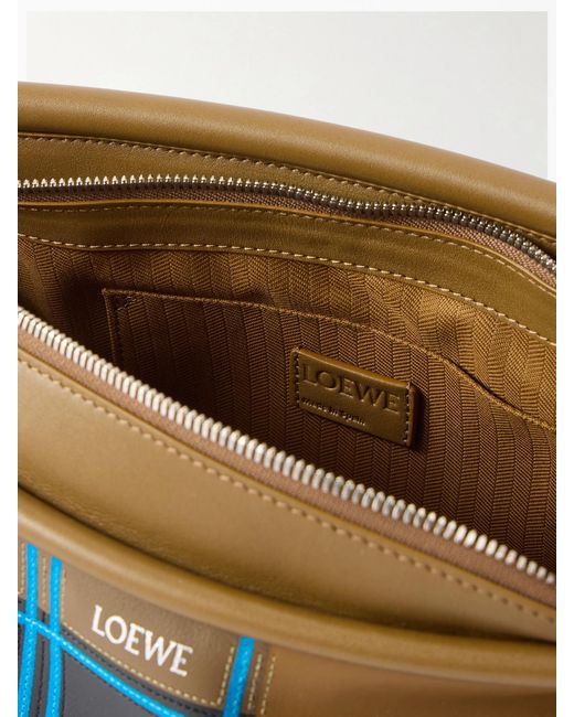 Loewe Multicolor Whisker Checked Leather Shoulder Bag