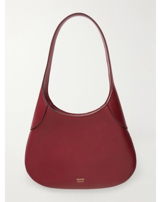 Khaite Red Joan Small Leather Shoulder Bag