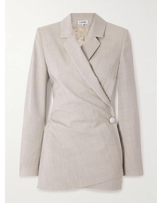 Loewe Natural Wool Wrap Blazer