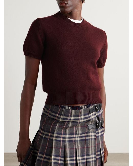 &Daughter Red Wicklow Wool T-Shirt