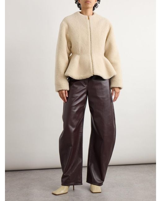 Alaïa Natural Shearling Jacket