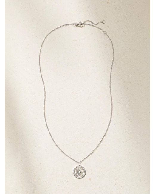 De Beers London Natural Lotus By De Beers 18-Karat Diamond Necklace