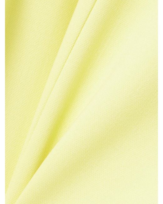 Givenchy Yellow Wool-Blend Midi Dress