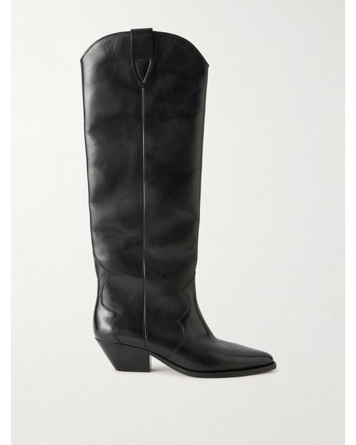 Isabel Marant Black Denvee Leather Boots