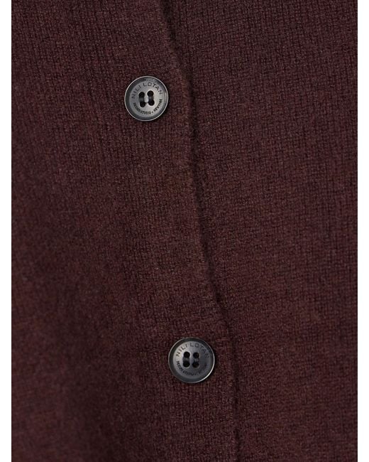 Nili Lotan Purple March Cashmere Cardigan